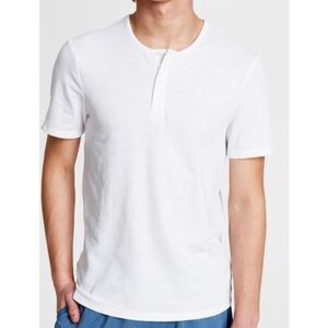 And Now This Men‎ S Soft Knit Henley White Size XX-Large